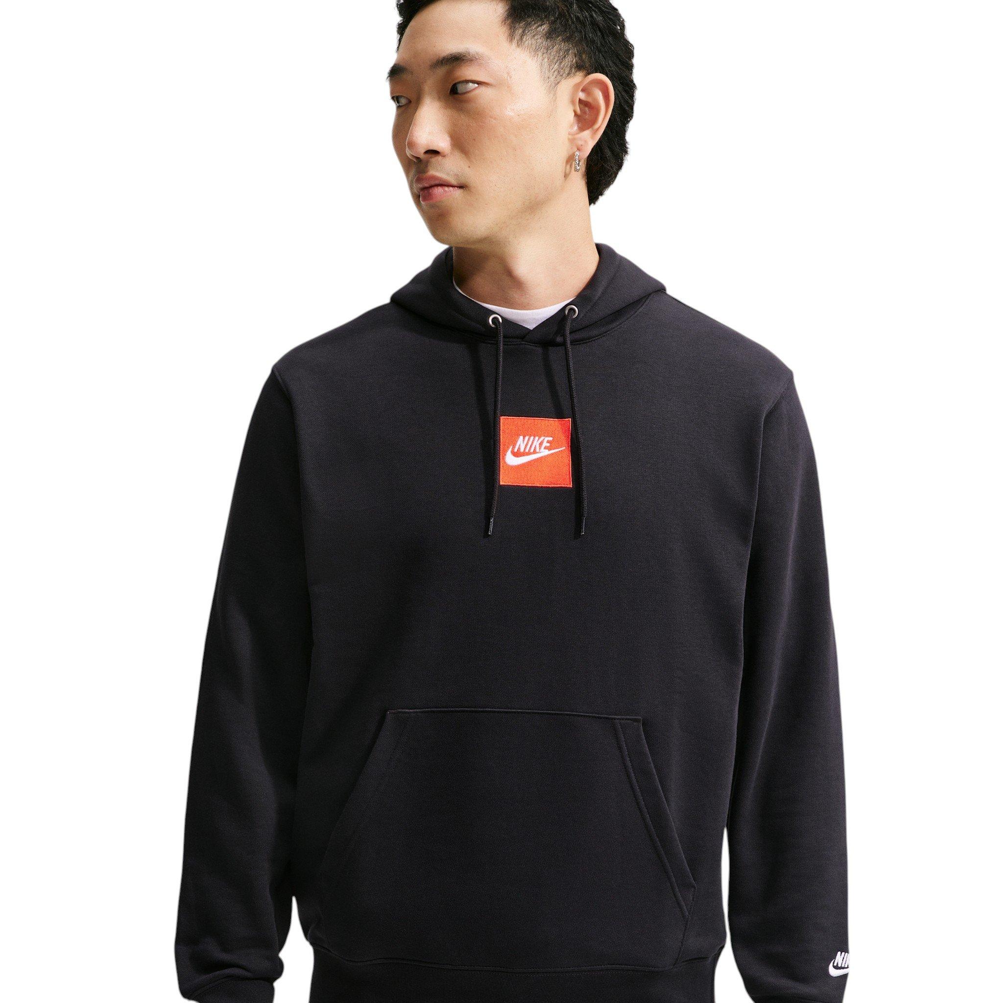 Nike Men's Sportswear Club French Terry Hoodie - BLACK